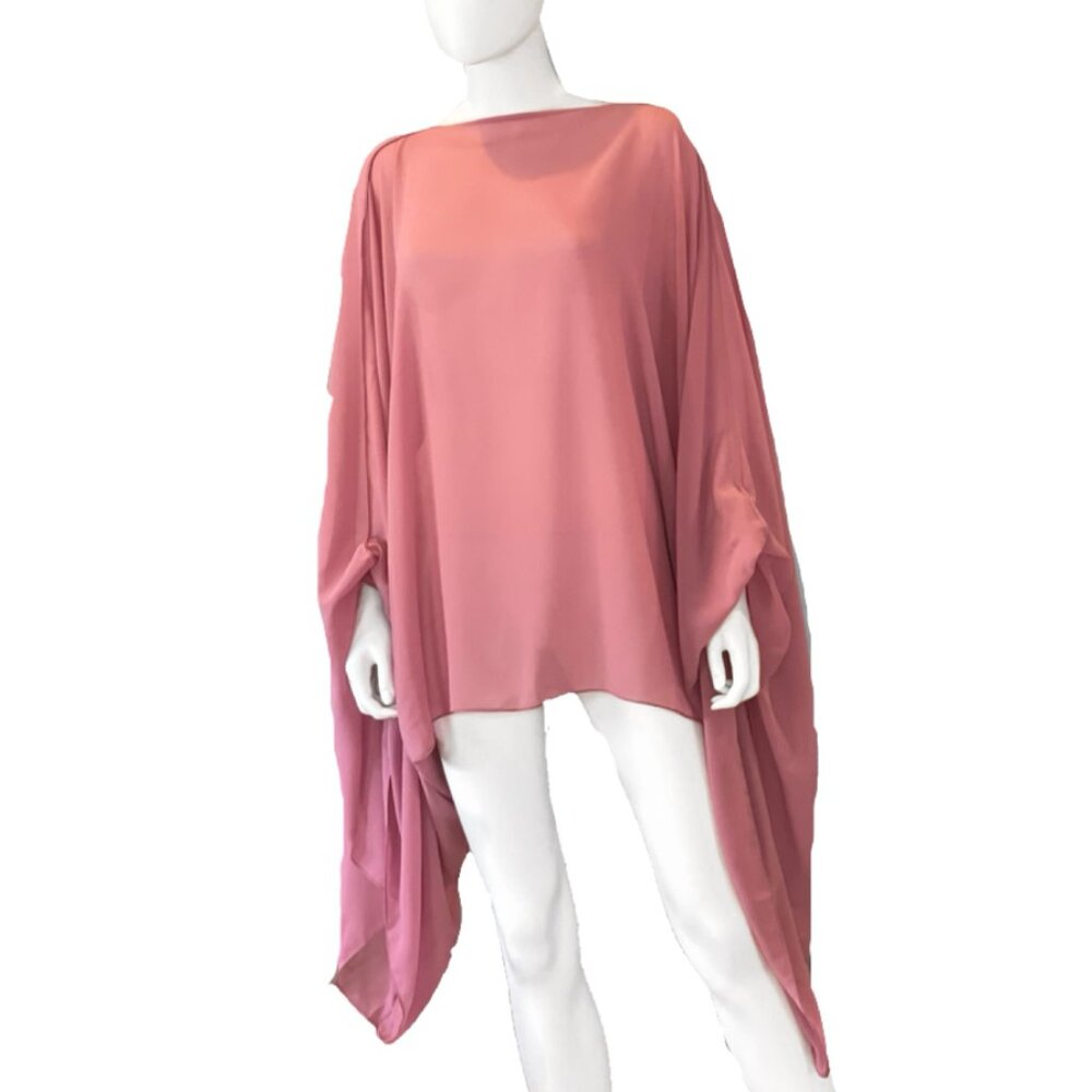 Dark Pink Scarf Dress / Top Universal Use